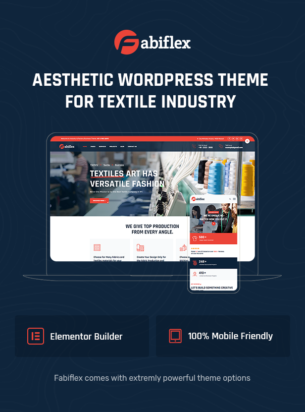 Textile & Garment Industry WordPress Theme